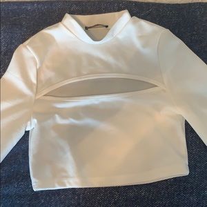 Shein White Crop Top